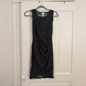 Leith Dark Gray Sleeveless Mini Dress